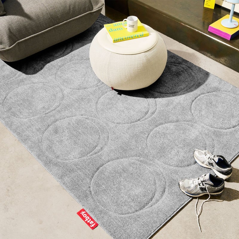 Fatboy Dot Carpet | Easy to clean | UV-resistant | Super soft | Use: Indoor | Size: 160 x 230 cm | Polypropylene | Small - Cloudy Grey - Image 2